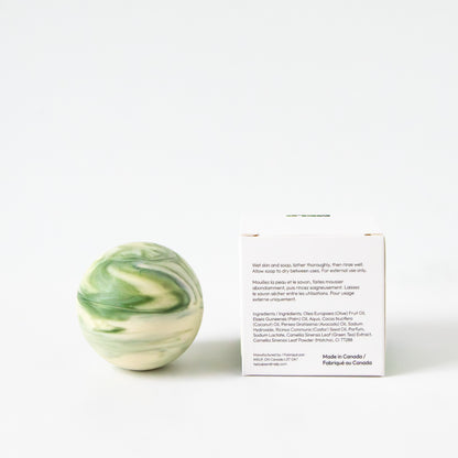 Matcha Swirl Sphere Soap