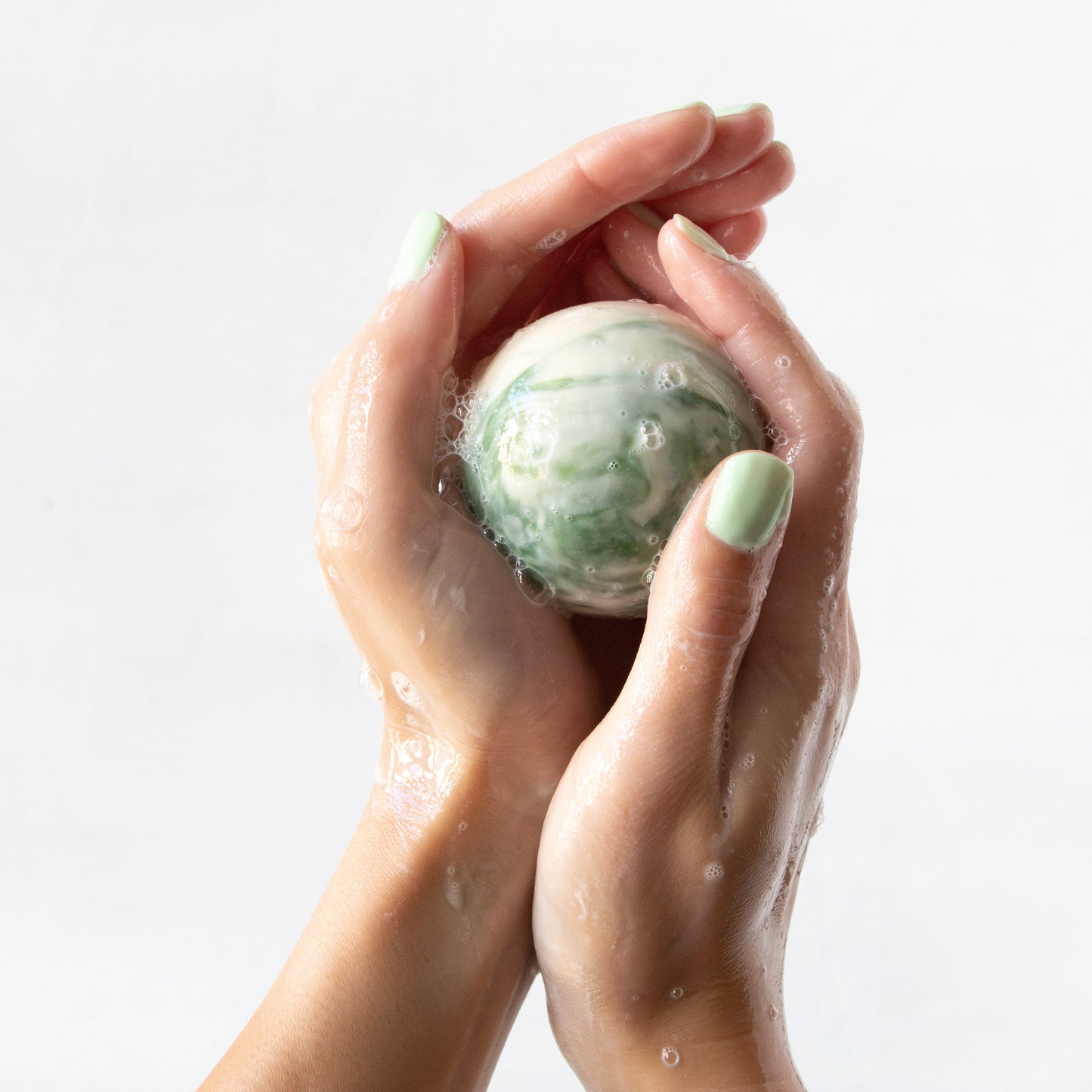 Matcha Swirl Sphere Soap