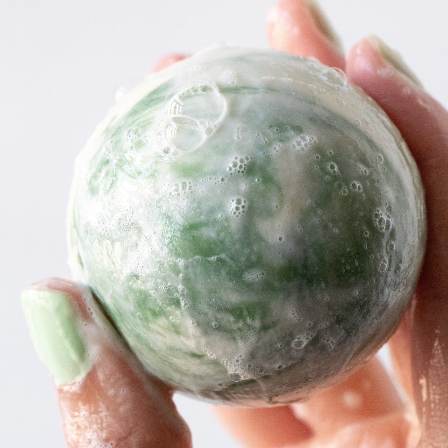 Matcha Swirl Sphere Soap